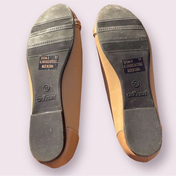 New without Box Cherish Tan Flats Size 11 - Picture 6 of 6